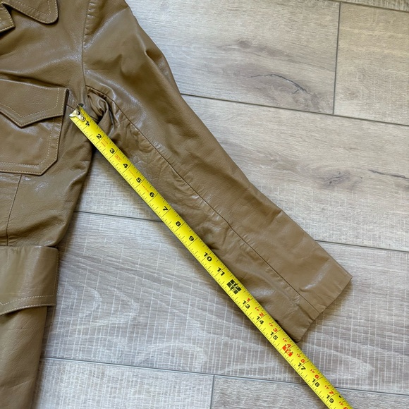 Frye Vintage Brown Leather Western Jacket - Picture 12 of 14